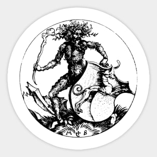 Renaissance Green Man or Wild Man Sticker